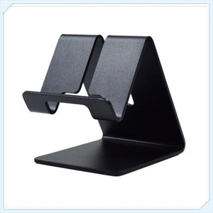 Simple Design Metal Smart Phone Bracket Desktop Stand Non-slip No Magnetical Cell Phone Holder For iPhone Samsung Xiaomi Huawei