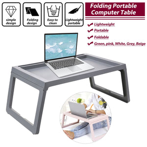 Portable Foldable Desk Laptop Stand Lapdesk Computer Notebook Multi-Function Table Office Breakfast Bed Tray Serving Table